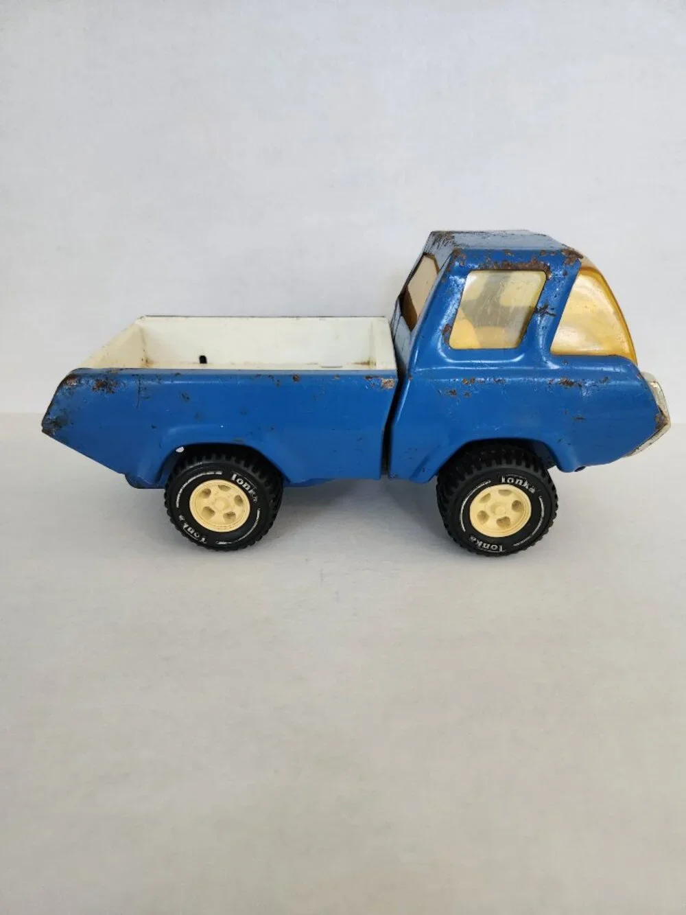 Vintage Tonka Toy Pick-up Truck 1970’s Pressed Steel Blue Metal Retro Look T1